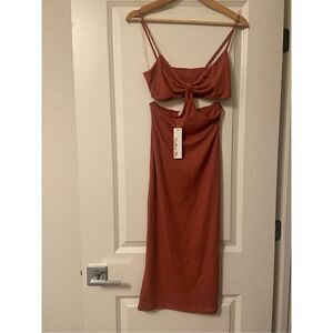 Endless Blu Fall Colored Midi Dress Size Medium